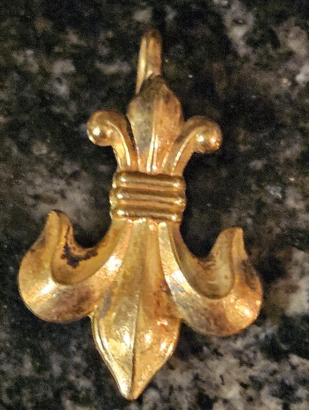 Vintage Winard 12K Gold Filled Fleur-de-Lis Convertible Brooch Pendant Pin 1/20